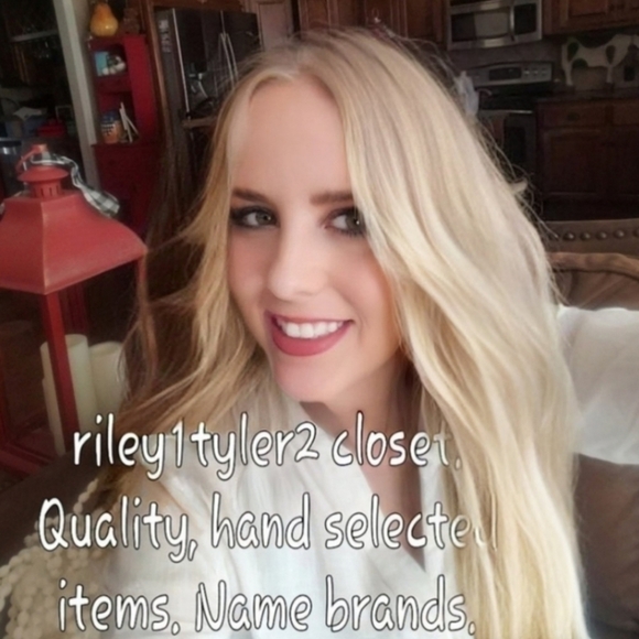 Susan Graver Blue and White Liquid Knit peasant Tie Front Blouse Sz XL - Picture 8 of 8